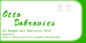 otto dobrovics business card